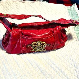 Red Kathy Van Zeeland Shoulder Bag
